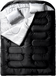 <span class=keywords><strong>Sac</strong></span> <span class=keywords><strong>de</strong></span> <span class=keywords><strong>couchage</strong></span> <span class=keywords><strong>double</strong></span> pour adultes, hommes, polyester, pliable, portable, 3 saisons, camping, randonnée, backpacking, temps <span class=keywords><strong>froid</strong></span>, chaud - Product Image 1