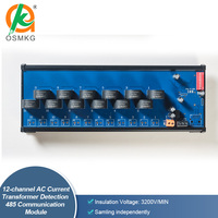 Module de détection de transformateur de courant alternatif isolé 12 canaux RS485 AoShangMing Modbus RTU