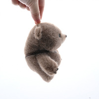 Sac bandoulière avec pendentif petit ours, porte-clés peluche ours gras, poupée ours en peluche