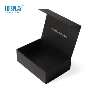 Складная картонная Магнитная подарочная упаковка, упакованная бумажная коробка, оптовая продажа, индивидуальная лента с логотипом, печатная Складная бумага с покрытием