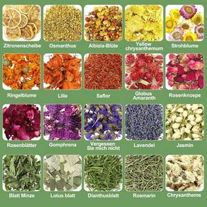 Lot de 20 sortes de fleurs séchées, <span class=keywords><strong>herbes</strong></span> et fleurs pour la fabrication de bougies et de savon - Product Image 5