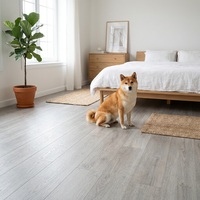 Plancher stratifié SPC LVT, carrelage vinyle, planche de bois de luxe LVP, parquet PVC, revêtement de sol uni pour intérieur, maison, bureau