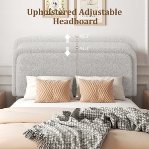 <span class=keywords><strong>Letto</strong></span> Matrimoniale King Size Regolabile con Striscia LED Integrata, 2 Cassetti Contenitore, Design Moderno, Struttura Robusta in Rovere per Camera da <span class=keywords><strong>Letto</strong></span> - Product Image 2