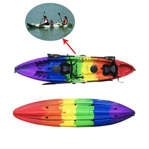 Ningbo Haute popularité 38 canoë en <span class=keywords><strong>plastique</strong></span> 3 personnes Sit-Top Kayak de pêche/canoë gonflable avec coque en PEHD bateau de pêche en mer bon marché - Product Image 3