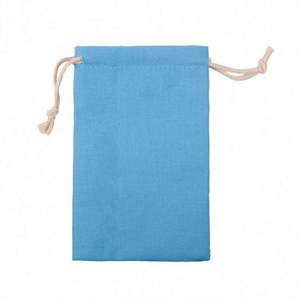 Custom Logo Solid Color Blank <b>Draw</b> String Gift Bag Cotton Cloth Candy Color <b>Small</b> Drawstring Packaging Bag - Product Image 6