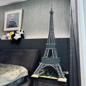 Set de Bloques de Construcción Arquitectónicos Torre Eiffel de París 1:8, Plástico ABS, Alta Dificultad, Modelo DIY en Caja para Adultos Unisex - Product Image 3
