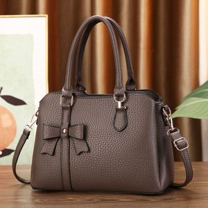 Sac bandoulière An Ru Shi à nœud papillon motif litchi noir grande taille pour tous les jours Printemps 2026 Doublure en polyester - Product Image 3