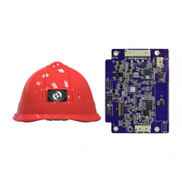 Casque de sécurité intelligent Evoflint CS088 ODM avec conception PCBA ESP32, aménagement de circuit imprimé, suivi GPS en temps réel, détection de chute par IA et application mobile