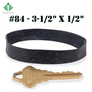 Black #84 Extra Wide Large Premium Outdoor Rubberbands, Hecho en China, High Heat UV Resistant