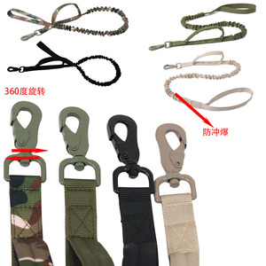 Camouflage Nylon Dog Leash With Snap Buckle Retractable Traction Belt For Outdoor Use - Product Image 3