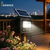 Lampe Solaire de Jardin 60W Extérieure Étanche IP67 Projecteur Solaire LED Rechargeable pour Patio et Mur