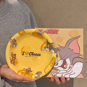 Assiette en céramique style dessin animé <span class=keywords><strong>Tom</strong></span> et <span class=keywords><strong>Jerry</strong></span>, mignonne, pour les réunions de famille, les fêtes, l'école et les cadeaux - Product Image 3