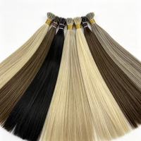 Extensions capillaires Nano Ring à succès, perles Nano recouvertes de silicone, sans perte, douces, 100 % cheveux humains vierges pour femmes