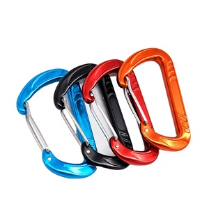Nhà Máy Bán Hàng Trực Tiếp Võng Dây Dây Mùa Xuân Móc 12kn Leo Núi Đá Clip Dây <span class=keywords><strong>Carabiner</strong></span> Hợp Kim Nhôm Vòng <span class=keywords><strong>Carabiner</strong></span> - Product Image 1