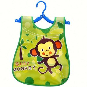Bavoir détachable en EVA pour bébés et tout-petits, imperméable, type silicone, avec fermeture à bouton, facile à laver, bavoir anti-bave - Product Image 4
