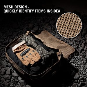 GEAR personnalisé 3 pièces cubes d'emballage modulaires à la mode grande capacité sac de rangement en maille fermeture éclair pour les voyages en plein air organiser les pochettes - Product Image 4