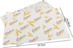 Factory Wholesale Custom Design Size Wax Coated Greaseproof Waterproof Food Packaging Parchment Paper Safe <b>Cookie</b> Wrapping Cake - Product Image 6