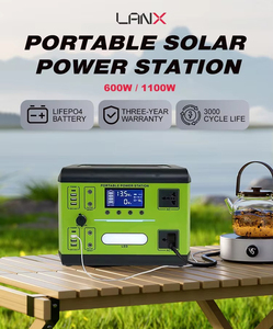 Centrales électriques portables 400W avec ports USB, système solaire, camping en plein air, générateur de batterie au lithium-fer 110V 220V LX-LC01-400W L - Product Image 2