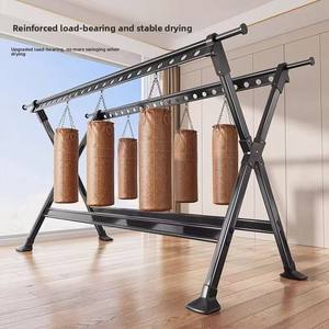 Stendibiancheria Pieghevole Regolabile in Alluminio - Stendino Autoportante a X <span class=keywords><strong>per</strong></span> <span class=keywords><strong>Balcone</strong></span> e Esterni - Product Image 2