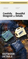 Bidon de stockage d'eau en HDPE de qualité alimentaire 10L 12L 19L, conteneur d'eau portable avec robinet pour le camping, les pique-niques, les camping-cars, les activités de plein air