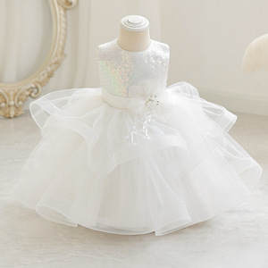 Vestido de cumpleaños para niña, vestidos de niña de flores esponjosas con lentejuelas para bodas, vestido de baile de princesa para niños, vestidos exuberantes para niñas 2023 - Product Image 4