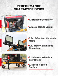 6m ánh sáng ban đêm thời gian tháp ánh sáng dẫn lũ tháp ánh sáng cho nhà máy điện trạm - Product Image 3