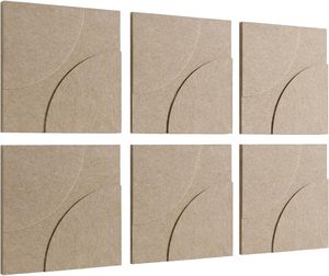 Panneaux acoustiques en fibre de polyester, panneaux insonorisants pour murs, panneaux absorbants le son, panneaux acoustiques en feutre haute densité pour murs, traitement acoustique - Product Image 1