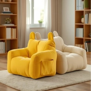 Modern Comfortable Plush Bear Sofa <strong>Chair</strong> <strong>for</strong> <strong>Kids</strong> Cute Design <strong>Lazy</strong> <strong>Chair</strong> <strong>for</strong> Reading <strong>for</strong> <strong>Boys</strong> and Girls Home Living Room - Product Image 1