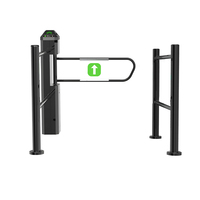 Barrière pivotante en acrylique de qualité supérieure avec capteur et finition effet verre pour usage commercial de luxe - Kit complet en boîte
