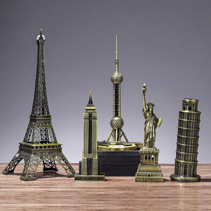 Maqueta de Arquitectura Emblemática, Artículo de Artesanía de Alta Gama, Decoración de Hierro Forjado, Modelo de Diseño Moderno Minimalista, 265 Unidades. - Product Image 1