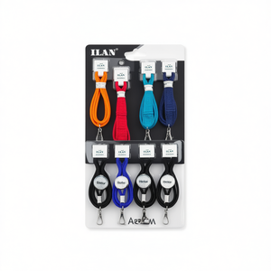 Lanyard Ilan Hector 45 cm con gancio per porta badge identificativo, set da 8 pezzi - Product Image 2