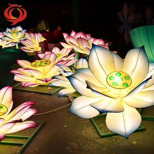 Lanternes Zigong en soie chinoise colorées pour décor de spectacle de lumière festive pour la Saint-Valentin Thanksgiving Diwali Ramadan et remise des diplômes - Product Image 5