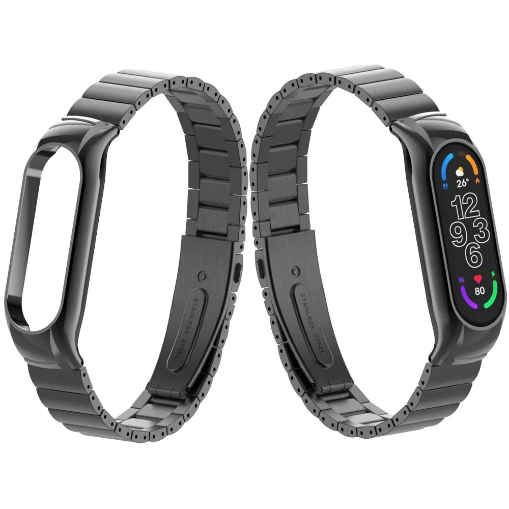 Stainless Steel Watch Bands Metal Strap For Xiaomi Mi Band 7 Global Version NFC