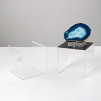 Boîte de présentation en acrylique transparente Kcgani à assembler soi-même, figurines amovibles, base noire, rangement de comptoir, organisation de la maison, 5x5x5 pouces