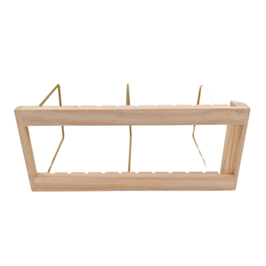 Porte-disque <span class=keywords><strong>vinyle</strong></span> en <span class=keywords><strong>bois</strong></span> de conception à gorge profonde, rangement en pin sur les albums avec finition de surface gravée - Product Image 2