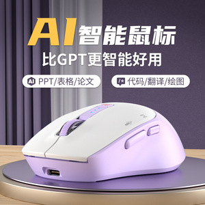 Ratón inteligente AI M20, inalámbrico, con Bluetooth, ergonómico, 6 botones, para ordenador de escritorio, con escritura por voz, dibujo PPT - Product Image 2