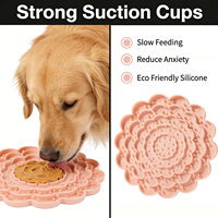 Tapis de léchage en silicone pour chien, gamelle anti-glouton, sans BPA, à ventouse, anti-anxiété, lavable au lave-vaisselle, accessoire d'alimentation pour animaux de compagnie