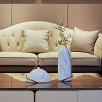 SANLOREN design de mode pour la décoration de bureau de bureau meilleur pour les cadeaux présents ornement de couleur blanche en céramique de style moderne