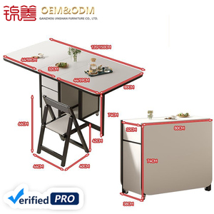 Phong Cách Hiện Đại Nhỏ Có Kích Thước Gấp Lưu Trữ Bàn Ăn Đặt Nhà Máy Trực Tiếp Đồ Nội Thất Nhà Cho Căn Hộ Sử Dụng Cho Khách Sạn - Product Image 6