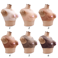 XC047 Soutien-Gorge en Silicone à Grandes Bonnets Sexy et Réalistes pour Travesti Homme