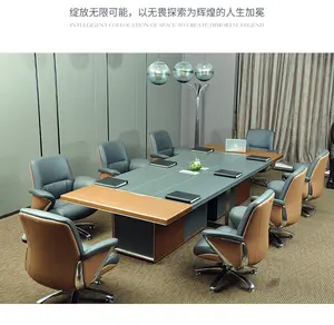 Premium CEO Boss Leather Luxury Modern Executive Office Furniture Desk 2.4m Office Desk