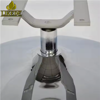 Base de chaise pivotante en métal robuste, piédestal rond en acier inoxydable avec support de montage en aluminium pour usage commercial en extérieur