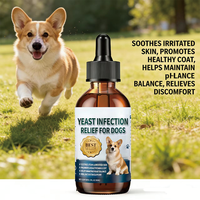 Gouttes OEM/ODM pour chiens contre les infections à levures - Réduit les irritations et l'inflammation - Soulagement apaisant des démangeaisons, traitement des infections auriculaires