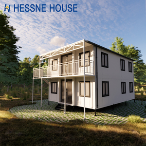 इन्सुलेटेड प्रीफैब्रिकेटेड 40 फीट 20ft कंटेनर एक्सफोल्ड हाउस दो बेडरूम प्रीफैब आउटडोर तह होम कैसिस प्रीफैलादास - Product Image 2