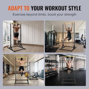 Barra per Trazioni Autoportante in Acciaio per Allenamento di Forza a <span class=keywords><strong>Casa</strong></span>, con Supporto per Dip e Chin-up, per Uso Domestico - Product Image 4
