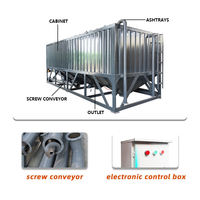 Silo à ciment horizontal mobile de type conteneurisé 50T 100T, silo de stockage de poudre en vrac avec dépoussiéreur pour projets routiers et de ponts