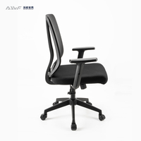 Chaise de bureau moderne à dossier haut en maille, vente en gros d'usine, avec support lombaire, réglable en hauteur, ergonomique, pivotante et inclinable pour ordinateur