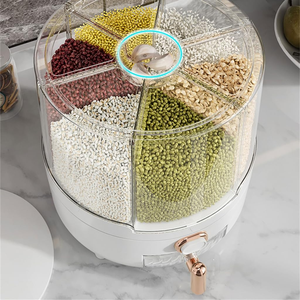 กล่องเก็บข้าวสารขนาดใหญ่สำหรับครัวเรือน  แบบมีฝาปิด  หมุนได้ - Product Image 5