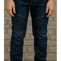 Adrenalin Boys Pamuklu Kot Koyu Yıkama Düz Kesim Streç Yarım Kasık Orta Bel 5 Cepli Çocuk Pantolonu Ayarlanabilir