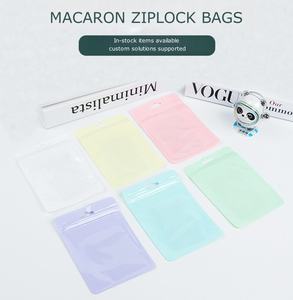 Bolsas con cremallera de bolsita plana de impresión personalizada con ventana 3C Grado de producto digital Zip Lock Bolsa de embalaje transparente sellada en tres lados - Product Image 2